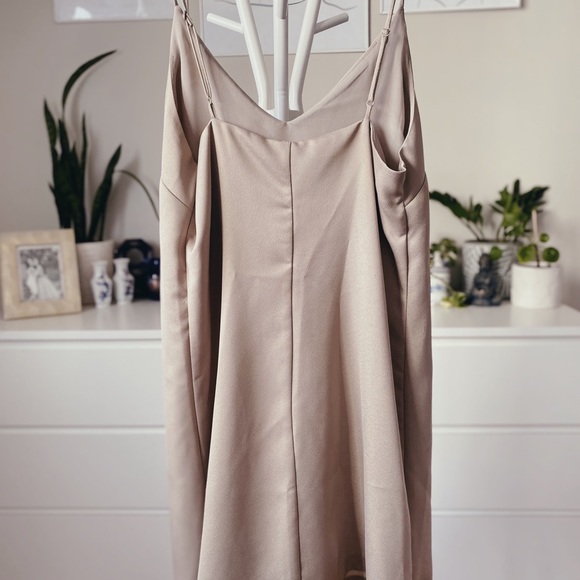 DYNAMITE Champagne Slip Dress - Picture 2 of 5